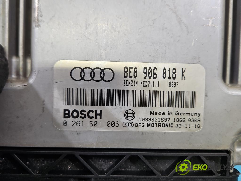 Audi A4 B6 2000-2004 2.0 FSI 150 HP manual 110 kW 1984 cm3 4- riadiaca jednotka motora 8E0906018K