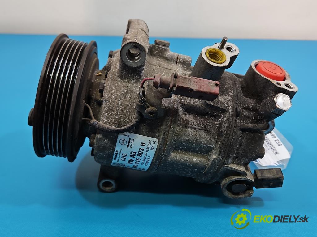 Skoda Fabia III 2014-2021 1.0 MPI 60 HP manual 44 kW 999 cm3 5- Kompresor: klimatizácie 3Q0816803B (Kompresor klimatizácie)
