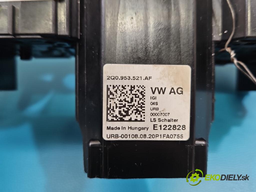 Skoda Fabia III 2014-2021 1.0 MPI 60 HP manual 44 kW 999 cm3 5- prepínač komplex: 2Q0953521AF (Prepínacie páčky pod volantom)