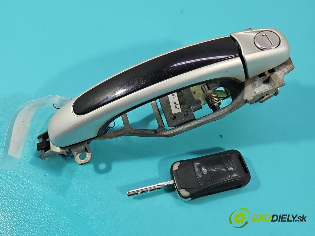 Porsche Cayenne I 2002-2010 4.8 V8 automatic 283 kW 4806 cm3 5- klika přední levé 7L0837885F (Vnější přední levá klika dveří)