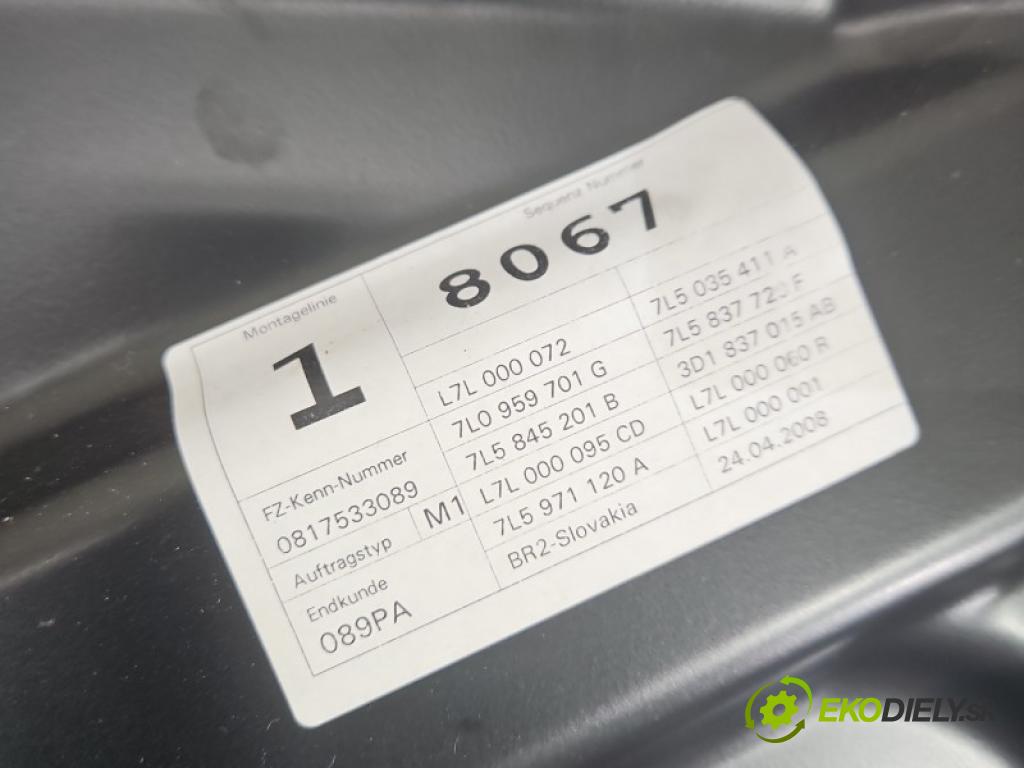 Porsche Cayenne I 2002-2010 4.8 V8 automatic 283 kW 4806 cm3 5- mechanismus stahování přední levý 993460-111