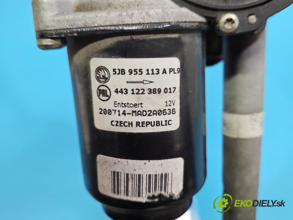Skoda Fabia III 2014-2021 1.0 MPI 60 HP manual 44 kW 999 cm3 5- motor stieračov predné 5JB955113A