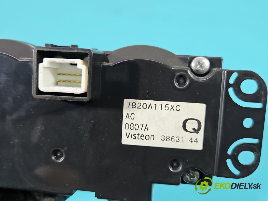 Mitsubishi Outlander II 2006-2013 2.2 DI-D 177 hp manual 130 kW 2268 cm3 5- palubní deska panel topení 7820A115XC