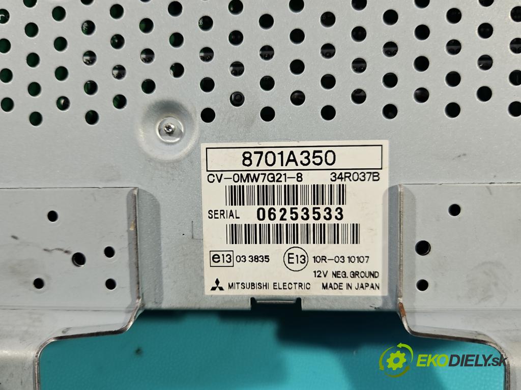 Mitsubishi Outlander II 2006-2013 2.3 DI-D 177 HP manual 130 kW 2268 cm3 5- Zesilovač: 8701A350 (Zosilňovač)