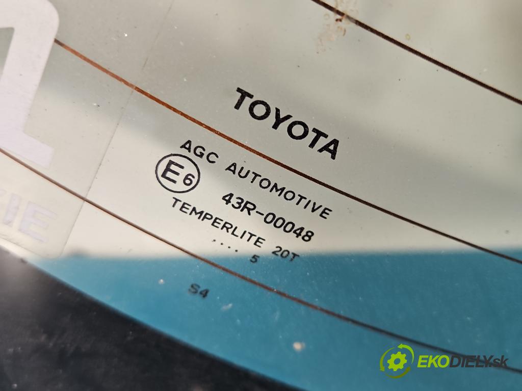 Toyota Corolla E21 2019- 1.8 16V 98 HP automatic 72 kW 1798 cm3 4- sklo zadná  (Sklo zadné)