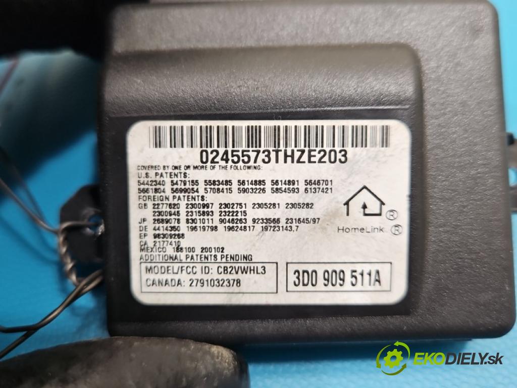 Bentley Continental I 2005-2013 6.0 V12 automatic 411 kW 5998 cm3 4- řídící jednotka 3D0 909 511 A