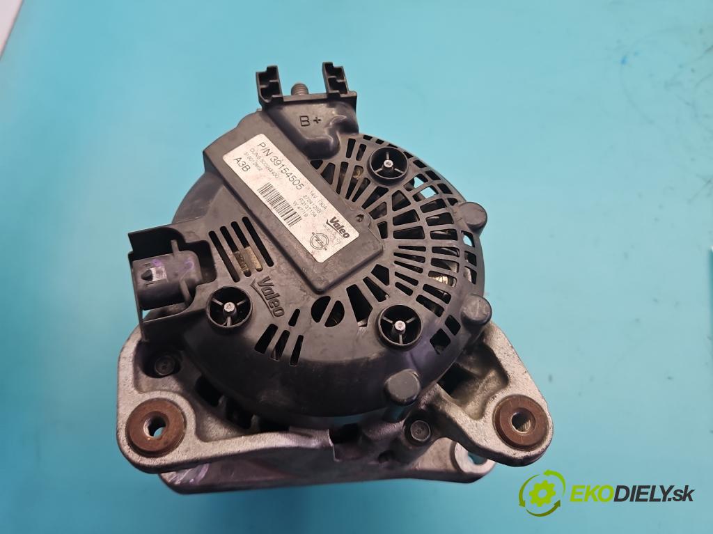 Opel Astra V  2015-2022 1.2 12V 131 HP manual 96 kW 1199 cm3 5- Alternator 39154505 (Alternátor)