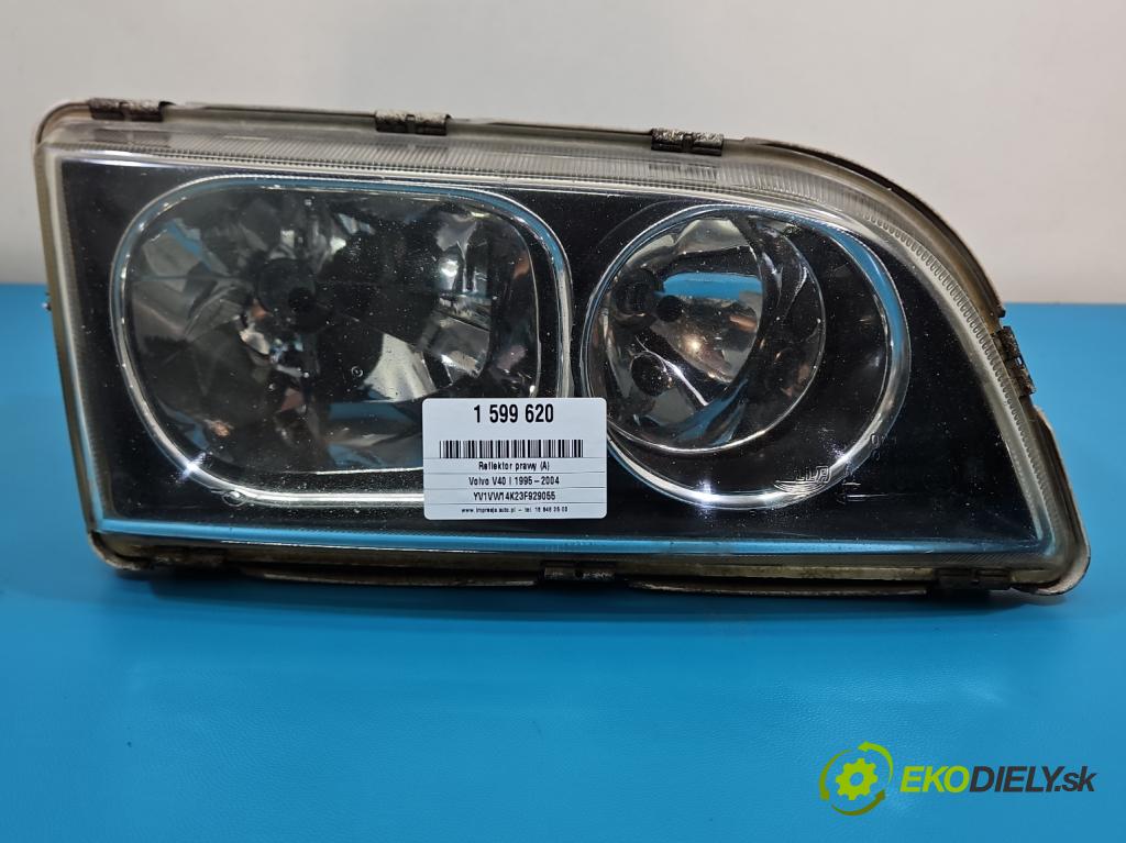 Volvo V40 I 1995-2004 1.8 18V 122 HP manual 90 kW 1783 cm3 5- Reflektor: pravý 30899879 (Svetlo predné pravé)