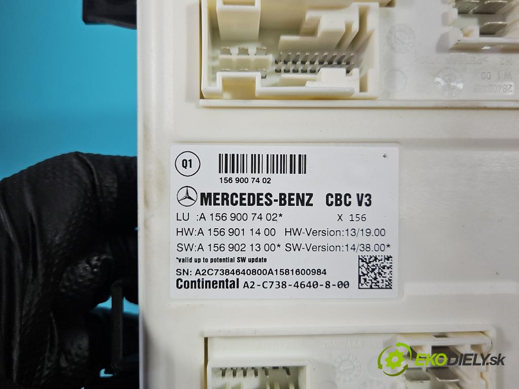 Mercedes CLA C117/X117 2013-2019 1.5 CDI 109 HP automatic 80 kW 1461 cm3 4- riadiaca jednotka ostatné A1569007402