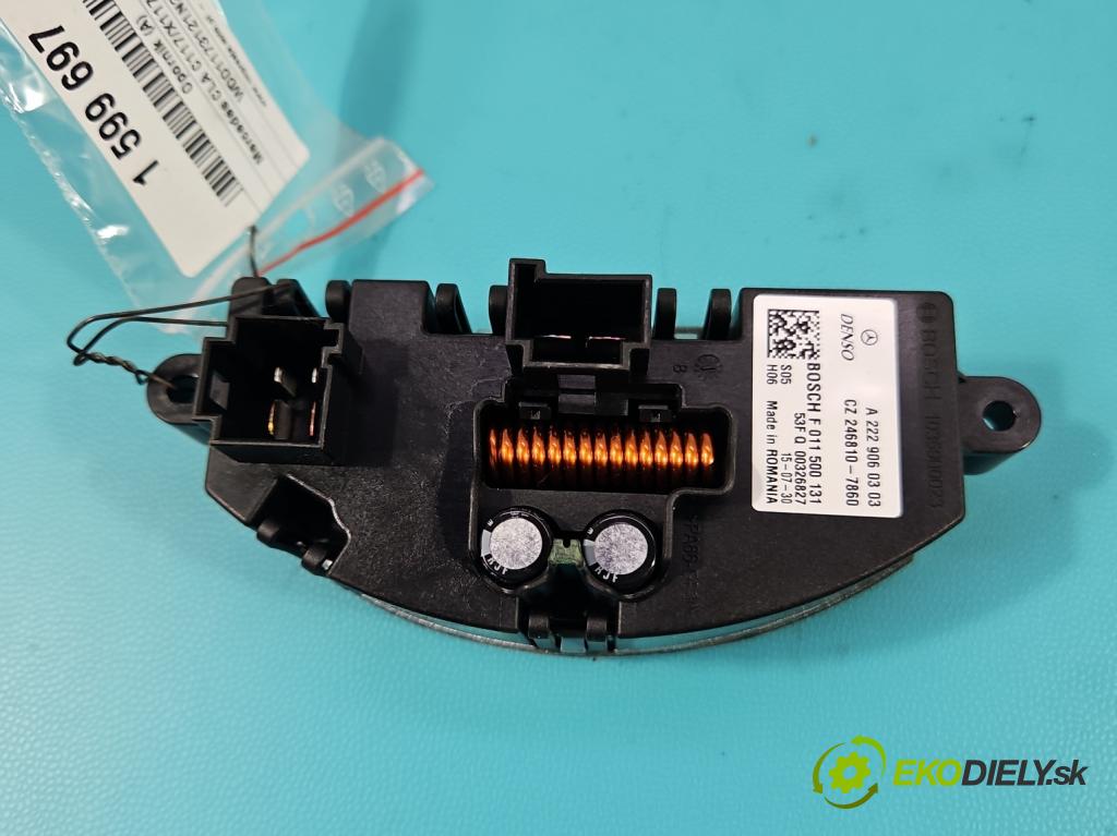Mercedes CLA C117 X117 2013-2019 1.5 CDI 109 hp automatic 80 kW 1461 cm3 4- rezistor A2229060303