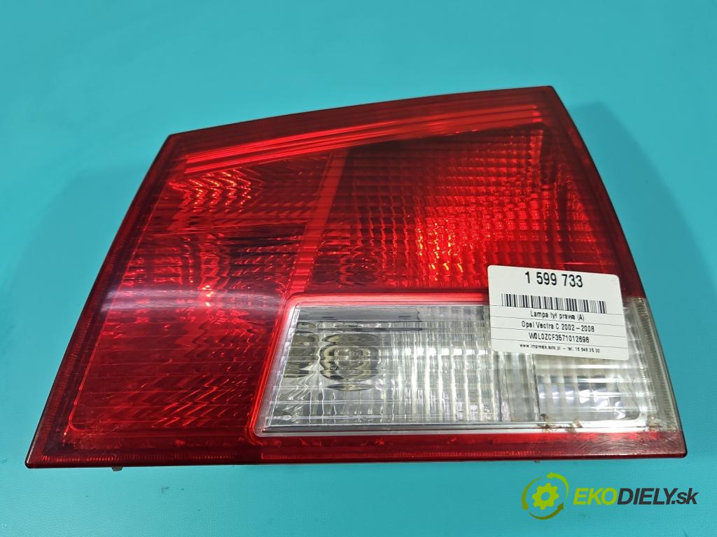 Opel Vectra C 2002-2008 1.9 cdti 120 HP manual 88 kW 1910 cm3 5- svetlo / reflektor zadné pravé 24469464 (Kľučka dverí ostatné)