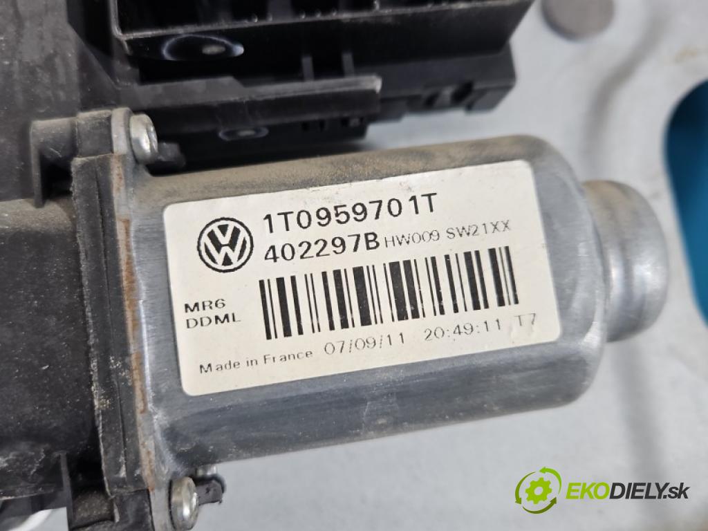 Vw Caddy III 2K 2003-2020 1.6 tdi 75 hp manual 55 kW 1598 cm3 5- mechanismus stahování přední levý 1T0959701T