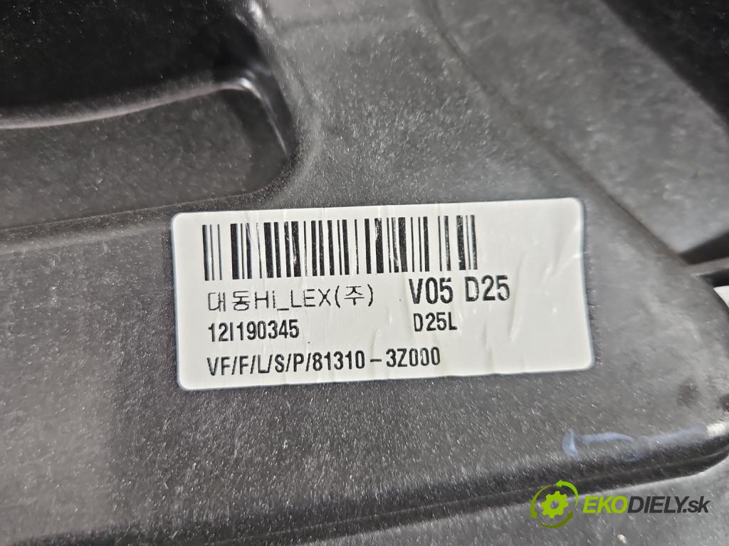 Hyundai I40 1.7 CRDI 116 HP manual 85 kW 1685 cm3 5- mechanizmus okna predné ľavý 81310-3Z000