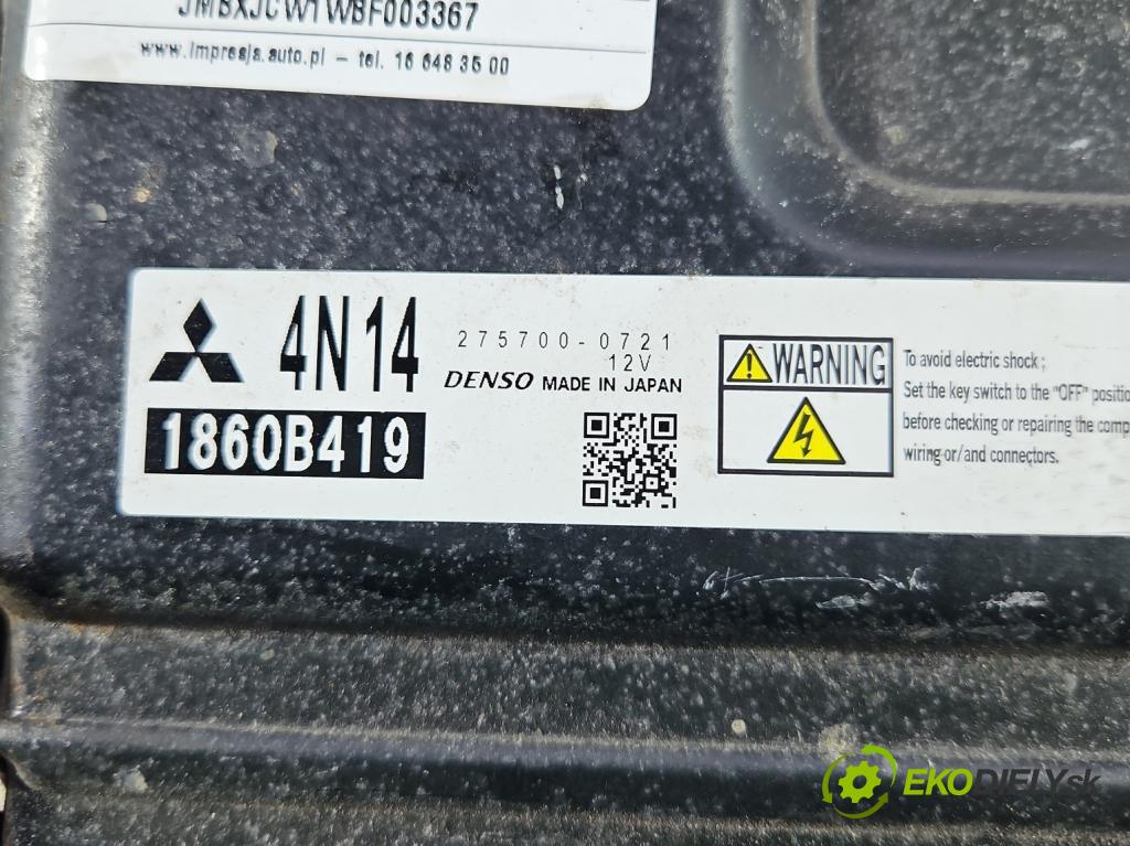 Mitsubishi Outlander II 2006-2013 2.3 DI-D 177 HP manual 130 kW 2268 cm3 5- riadiaca jednotka motora 275700-0721