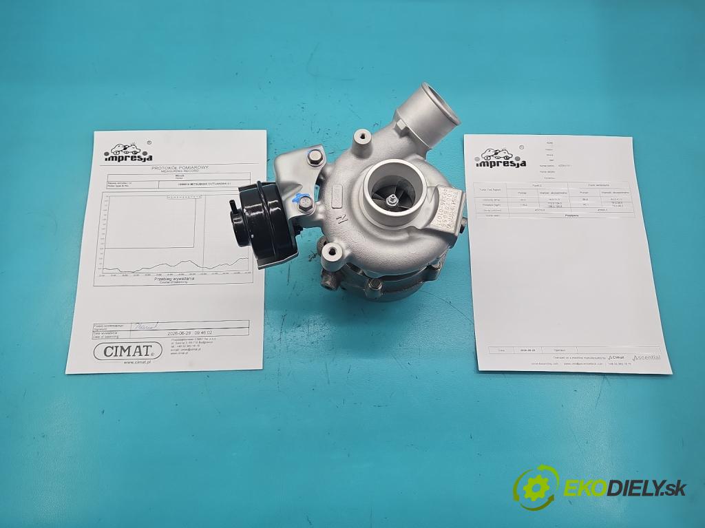 Mitsubishi Outlander II 2006-2013 2.2 DI-D 177 hp manual 130 kW 2268 cm3 5- Turbodmychadlo repasováno 49335-01011