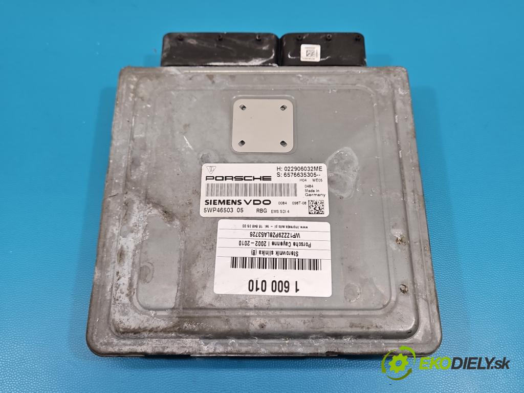 Porsche Cayenne I 2002-2010 4.8 V8 automatic 283 kW 4806 cm3 5- riadiaca jednotka motora 022906032ME