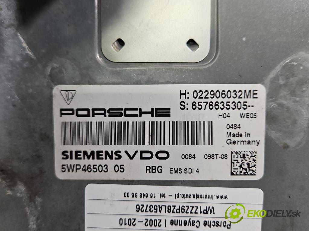 Porsche Cayenne I 2002-2010 4.8 V8 automatic 283 kW 4806 cm3 5- riadiaca jednotka motora 022906032ME