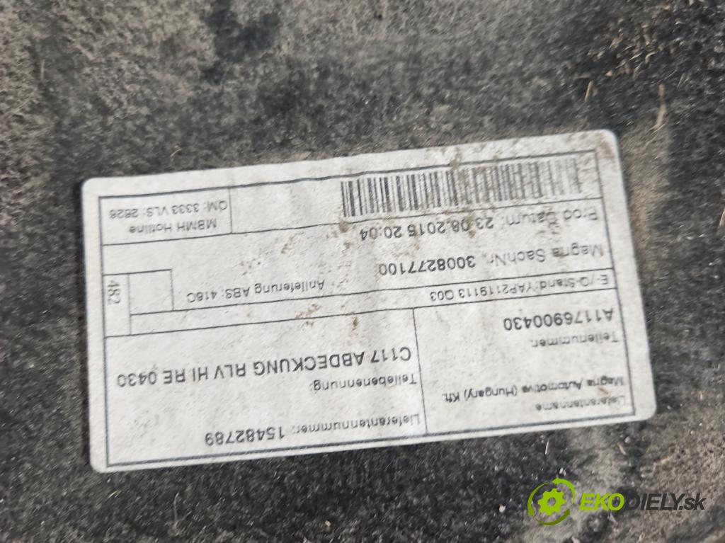 Mercedes CLA C117 X117 2013-2019 1.5 CDI 109 hp automatic 80 kW 1461 cm3 4- blatník: zadní pravé A1176900430
