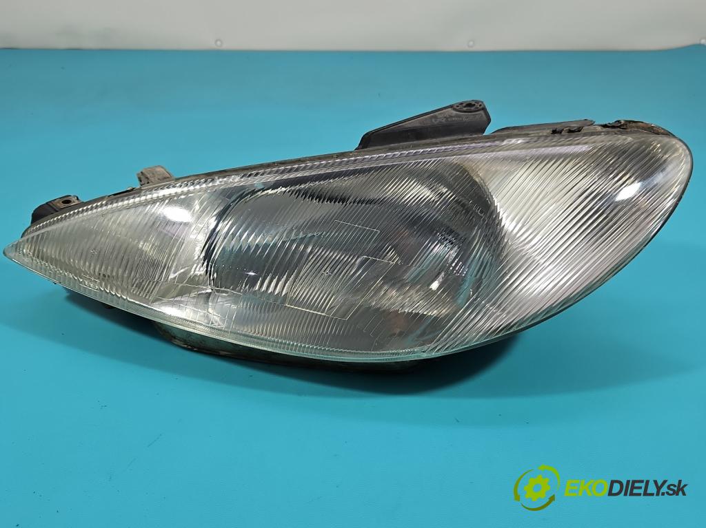 Peugeot 206 1.1 8V 60 HP manual 44 kW 1124 cm3 5- Reflektor: ľavý 9640559580 (Kľučka dverí ostatné)