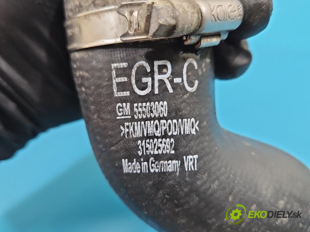 Opel Astra V  2015-2022 1.2 12V 131 HP manual 96 kW 1199 cm3 5- Trubka: 55503060