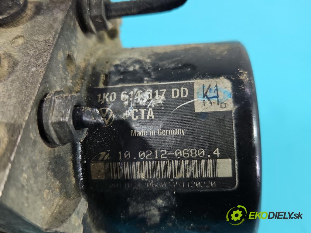 Vw Caddy III 2K 2003-2020 1.6 tdi 75 HP manual 55 kW 1598 cm3 5- čerpadlo abs 1K0614517DD (Pumpa ABS)