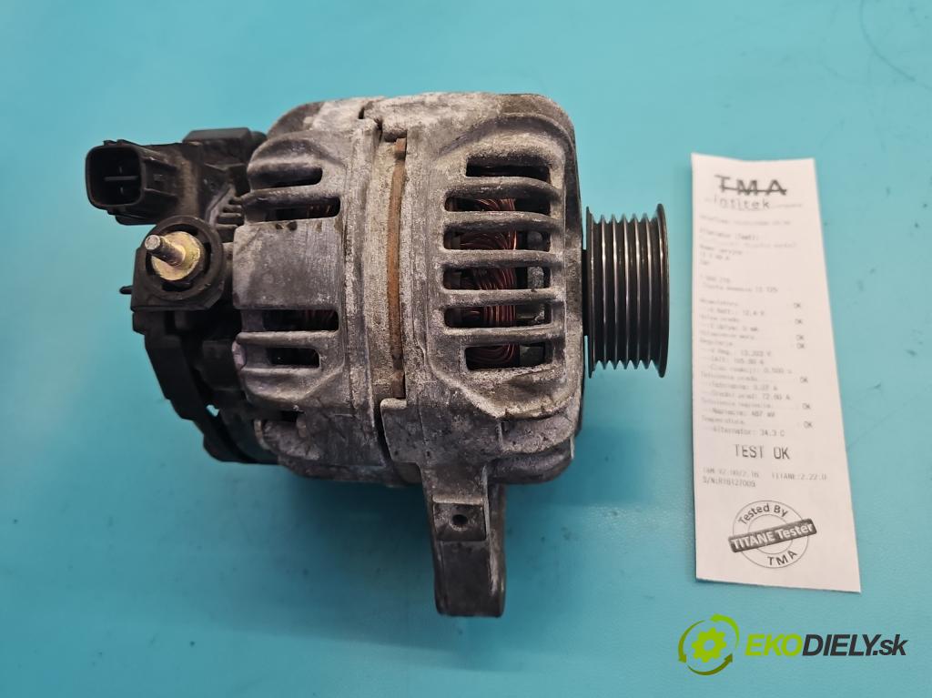 Toyota Avensis II T25 2003-2008 1.8 vvti 129 HP manual 95 kW 1794 cm3 5- Alternator 0124315024 (Alternátor)