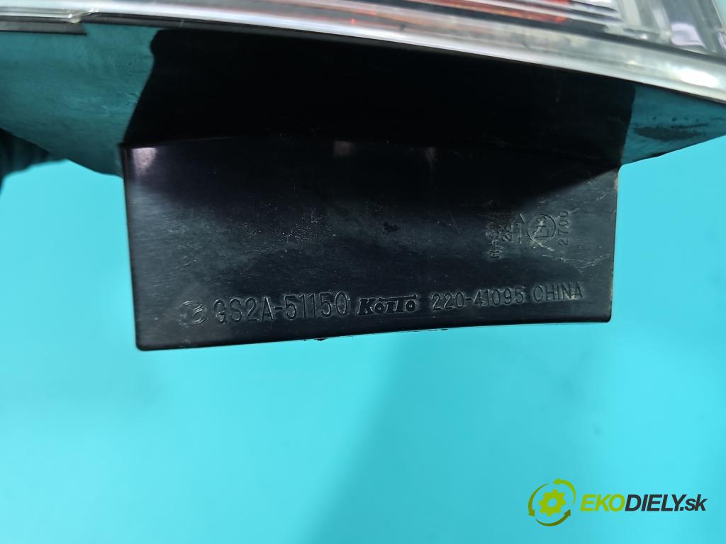 Mazda 6 II GH 2007-2012 2.0 citd 140 hp manual 103 kW 1998 cm3 5- světlo zadní pravé blatník: GS2A-51150
