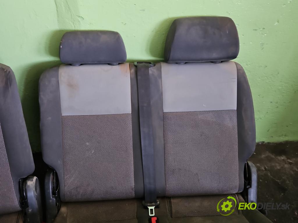 Vw Caddy III 2K 2003-2020 1.6 tdi 75 HP manual 55 kW 1598 cm3 5- Pohovka: zadné  (Sedadlo)