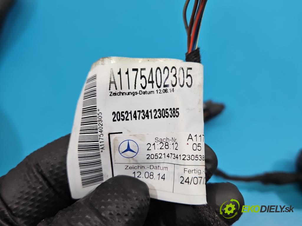 Mercedes CLA C117 X117 2013-2019 1.5 CDI 109 HP automatic 80 kW 1461 cm3 4- Zväzok: dvere zadné pravých A1175402305