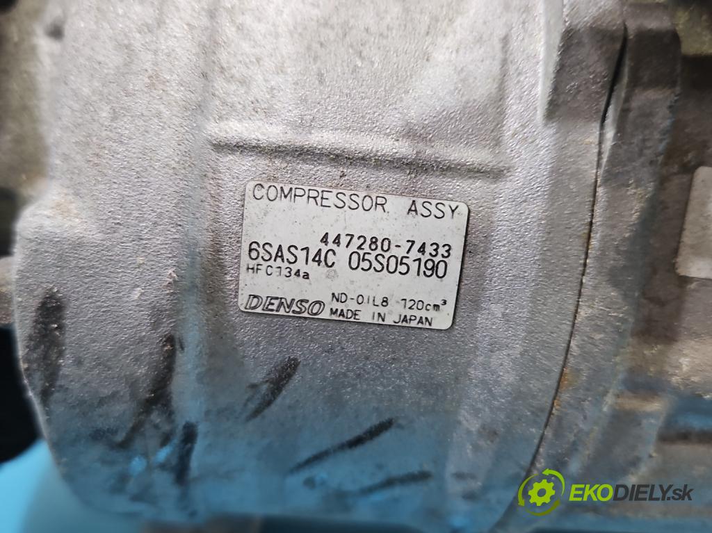 Mercedes CLA C117 X117 2013-2019 1.5 CDI 109 HP automatic 80 kW 1461 cm3 4- Kompresor: klimatizácie 447280-7433 (Kompresor klimatizácie)