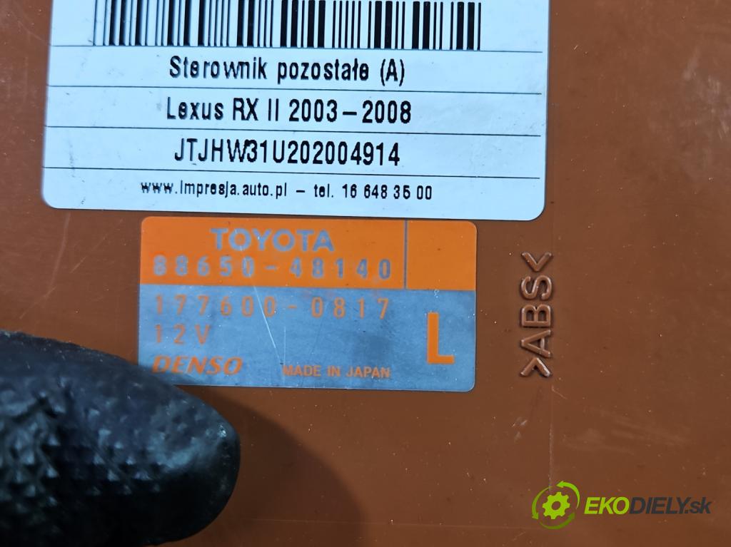 Lexus RX II 2003-2008 3.3 V6 211KM automatic 155 kW 3311 cm3 5- riadiaca jednotka ostatné 88650-48140