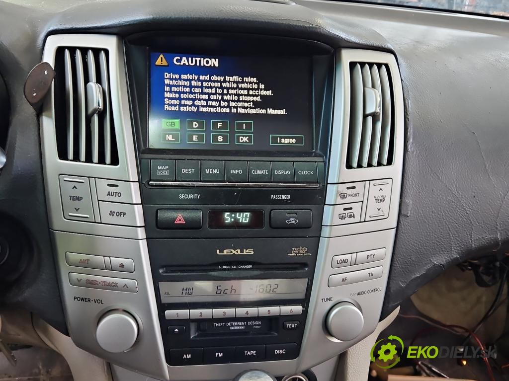 Lexus RX II 2003-2008 3.3 V6 211KM automatic 155 kW 3311 cm3 5- Radio továrna: 86120-48550