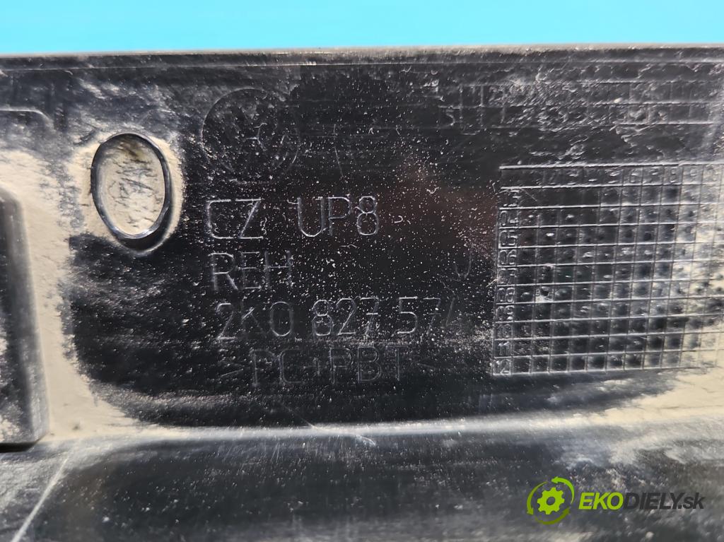 Vw Caddy III 2K 2003-2020 1.6 tdi 75 HP manual 55 kW 1598 cm3 5- zaslepka: zadné 2K0827574