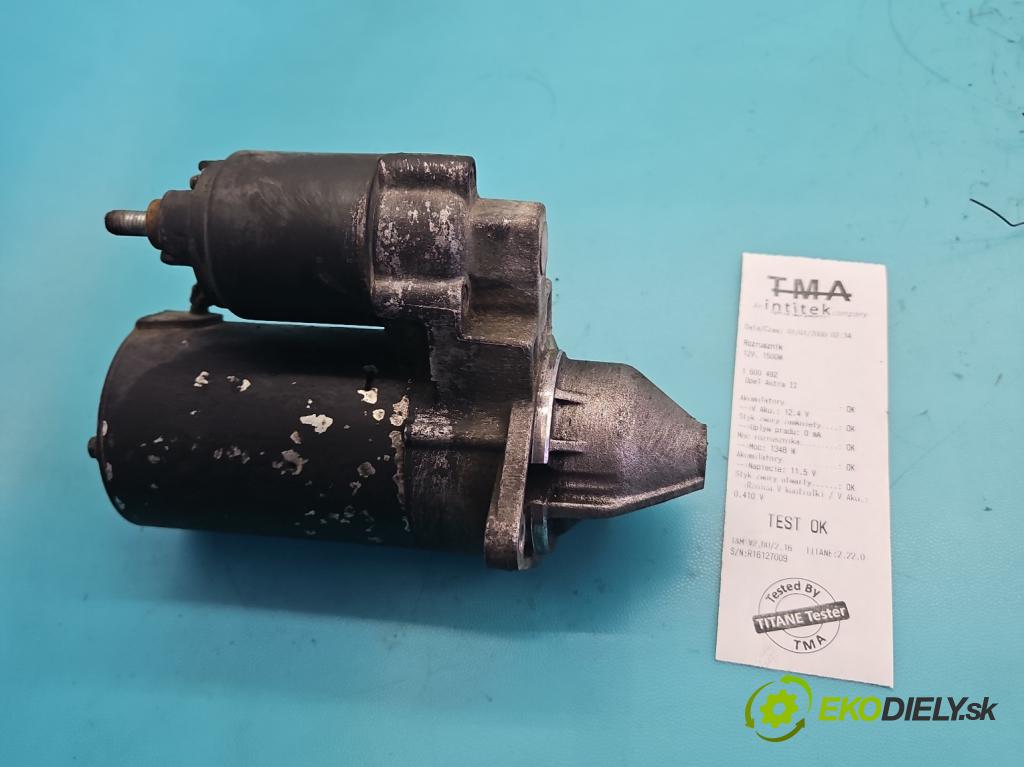 Opel Astra II 1998-2009 1.8 16V 116 hp manual 85 kW 1796 cm3 2- startér: 0001107077 (Startér)