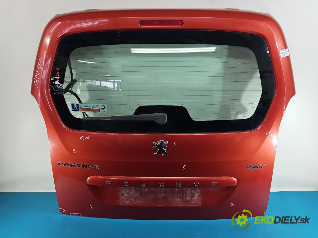 Peugeot Partner II 2008-2018 1.6 hdi 90 HP manual 66.2 kW 1560 cm3 5- zadna kufor  (Kapota zadná (kufor))