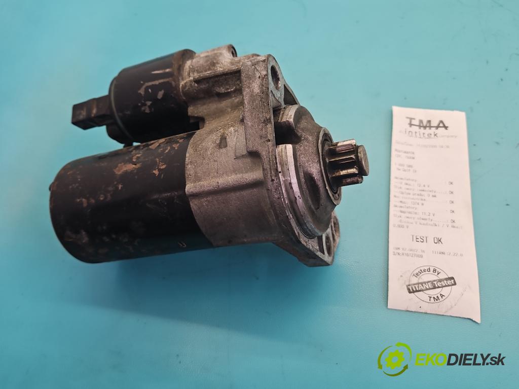 Vw Golf IV 1997-2003 1.6 8V 101 HP manual 74 kW 1595 cm3 5- štartér  (Štartér)