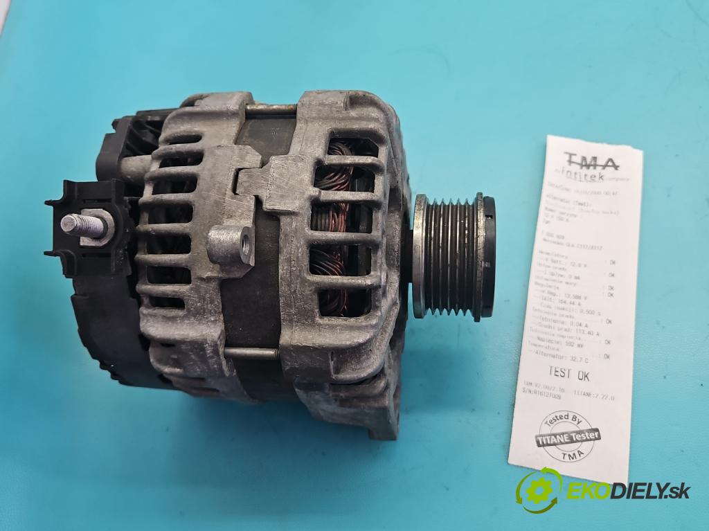 Mercedes CLA C117 X117 2013-2019 1.5 CDI 109 hp automatic 80 kW 1461 cm3 4- Alternator A0009063822 (Alternátor)
