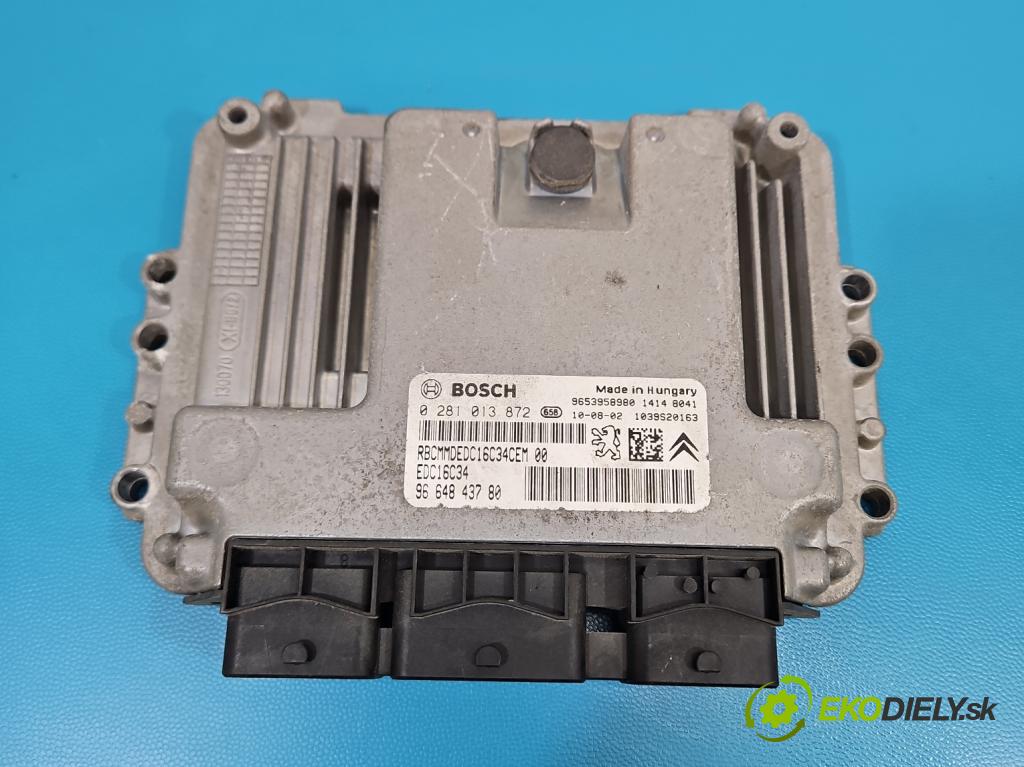 Peugeot Partner II 2008-2018 1.6 hdi 90 HP manual 66.2 kW 1560 cm3 5- riadiaca jednotka motora 9664843780