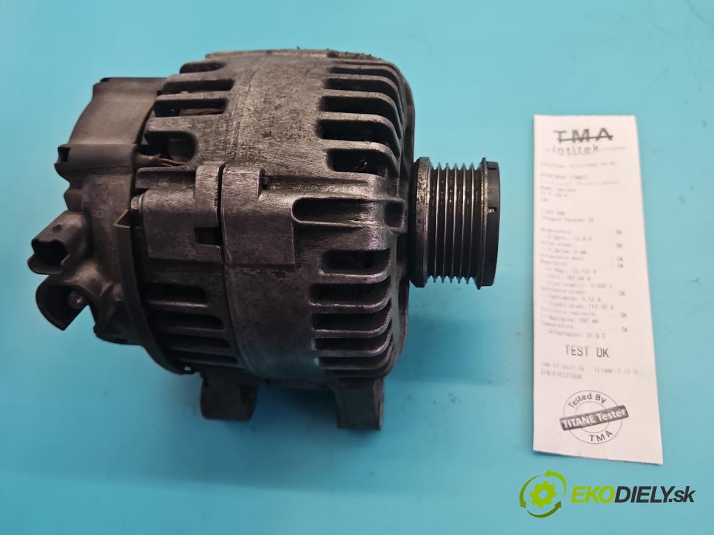 Peugeot Partner II 2008-2018 1.6 hdi 90 hp manual 66.2 kW 1560 cm3 5- Alternator 9665617780 (Alternátor)