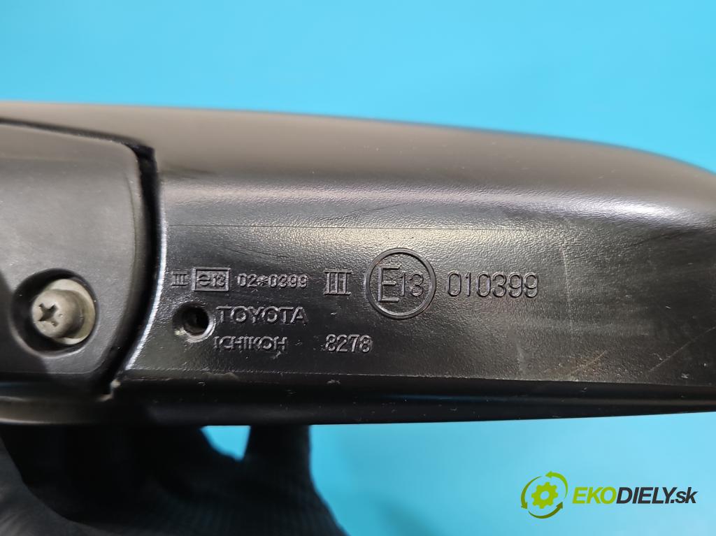 Toyota Yaris I 1999-2005 1.0 16V 68 HP manual 50 kW 998 cm3 3- zrkadlo ľavé (Kľučka dverí ostatné)