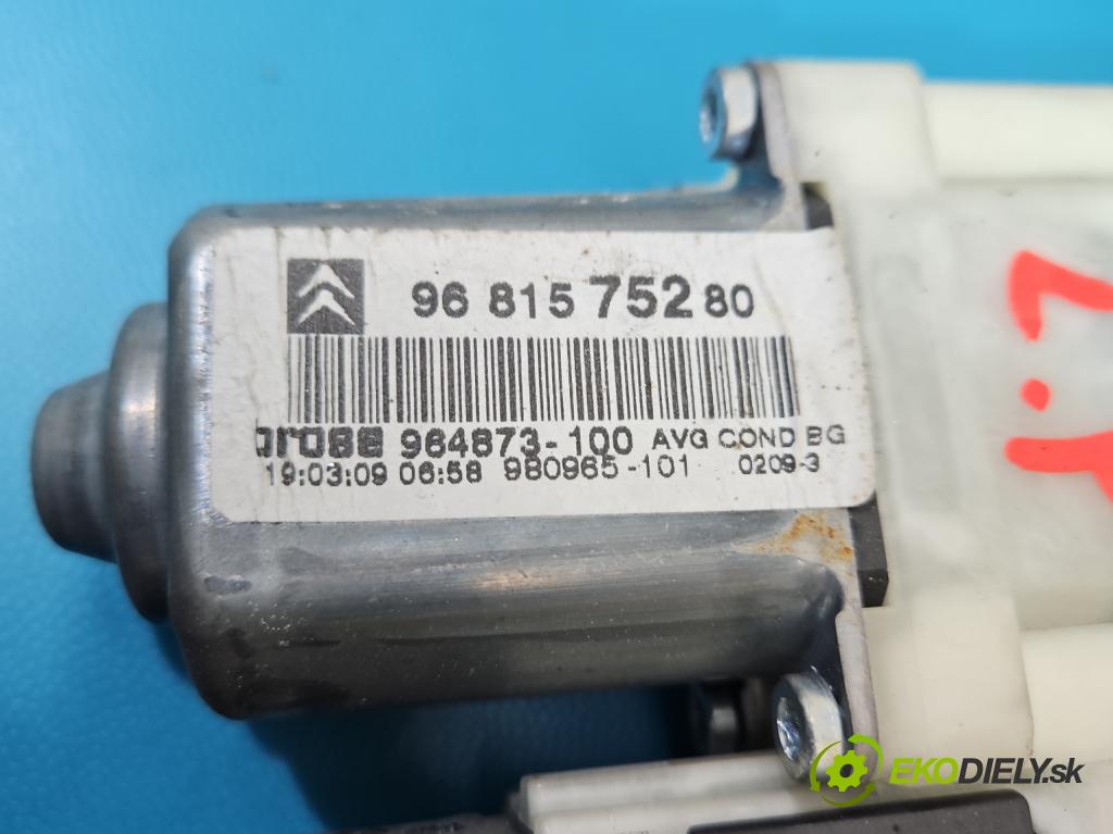 Citroen C4 I 2004-2011 1.6 hdi 90 HP manual 66.2 kW 1560 cm3 5- mechanizmus okna predné ľavý 9681575280