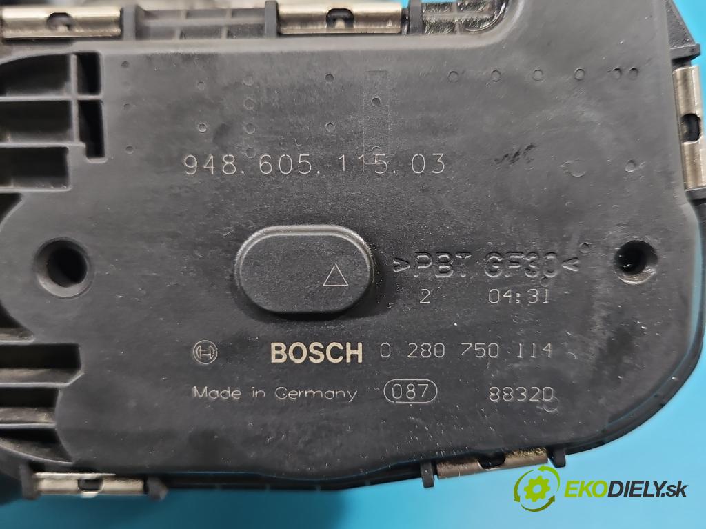 Porsche Cayenne I 2002-2010 4.8 V8 automatic 283 kW 4806 cm3 5- klapka 0280750114 (Škrtiaca klapka)
