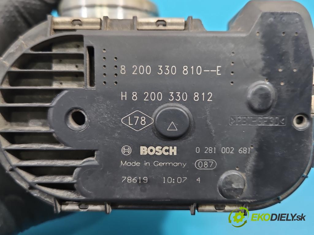 Renault Scenic II 2003-2009 2.0 dci M9R 150 HP manual 110 kW 1995 cm3 5- klapka 8200330810 (Škrtiaca klapka)