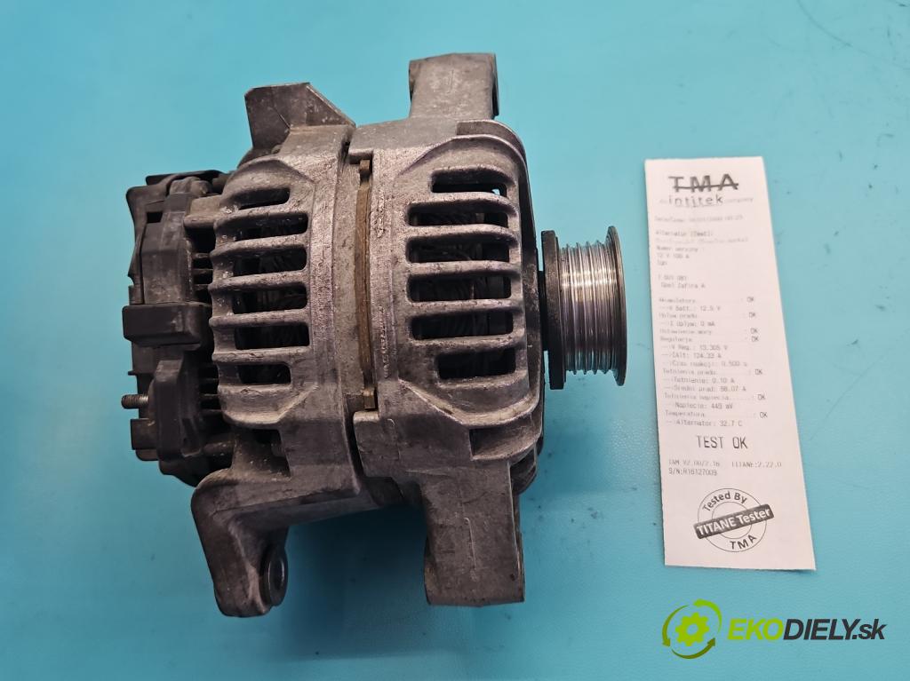 Opel Zafira A 1999-2005 1.8 16V 125 hp manual 92 kW 1796 cm3 5- Alternator 90561971 (Alternátor)
