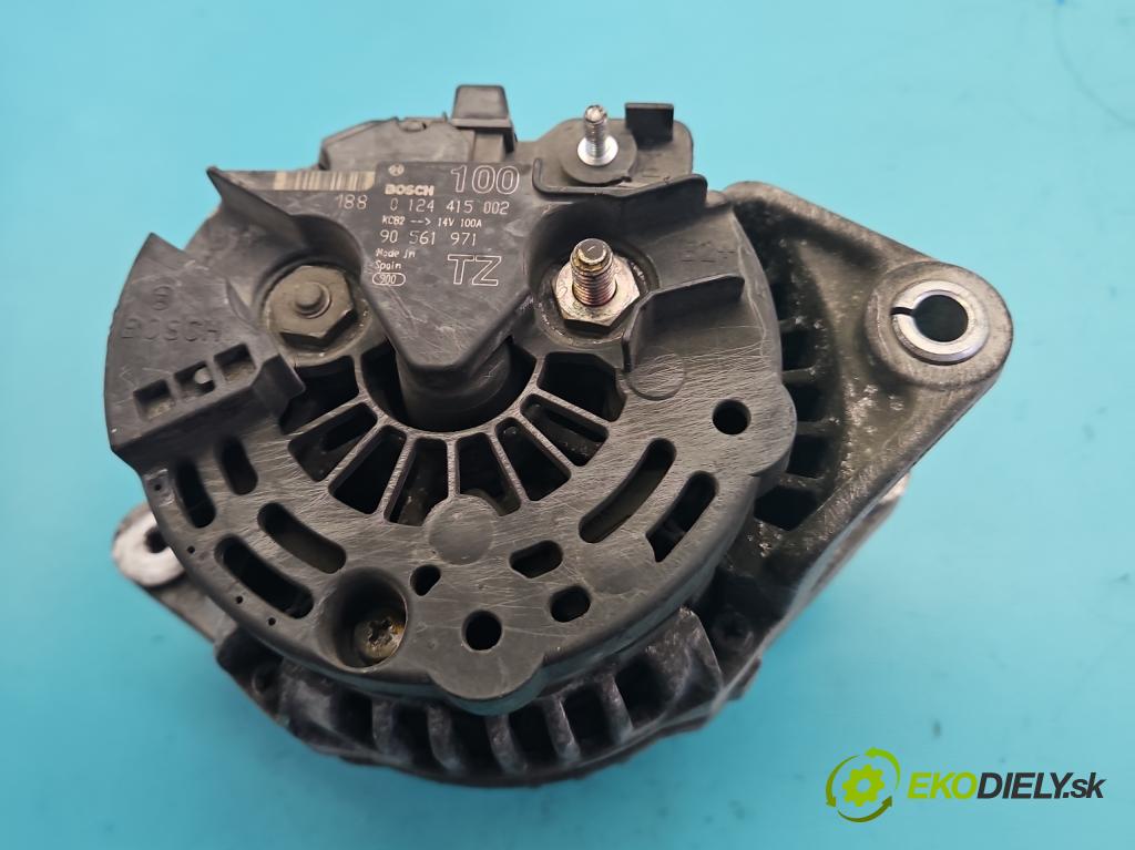 Opel Zafira A 1999-2005 1.8 16V 125 HP manual 92 kW 1796 cm3 5- Alternator 90561971 (Alternátor)