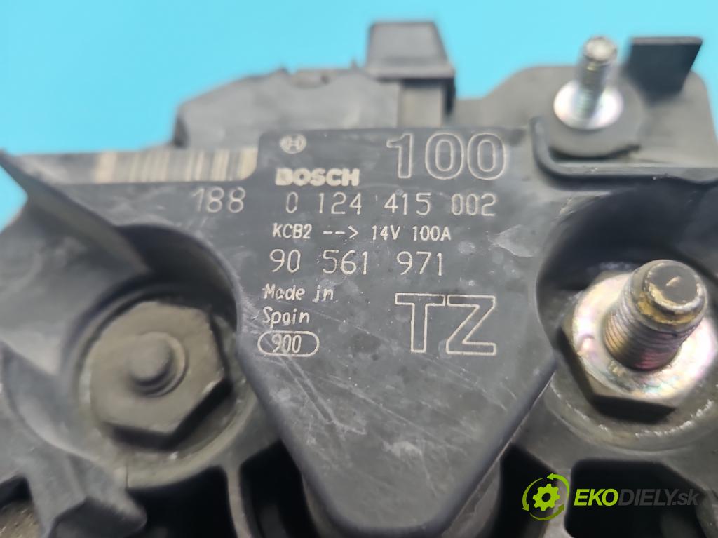 Opel Zafira A 1999-2005 1.8 16V 125 HP manual 92 kW 1796 cm3 5- Alternator 90561971 (Alternátor)