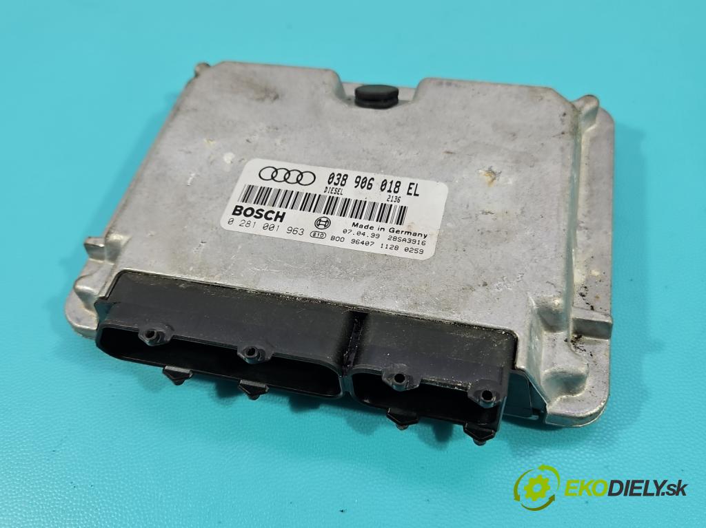 Audi A4 B5 1994-2001 1.9 tdi 90 hp manual 66 kW 1896 cm3 5- řídící jednotka motoru 038906018EL