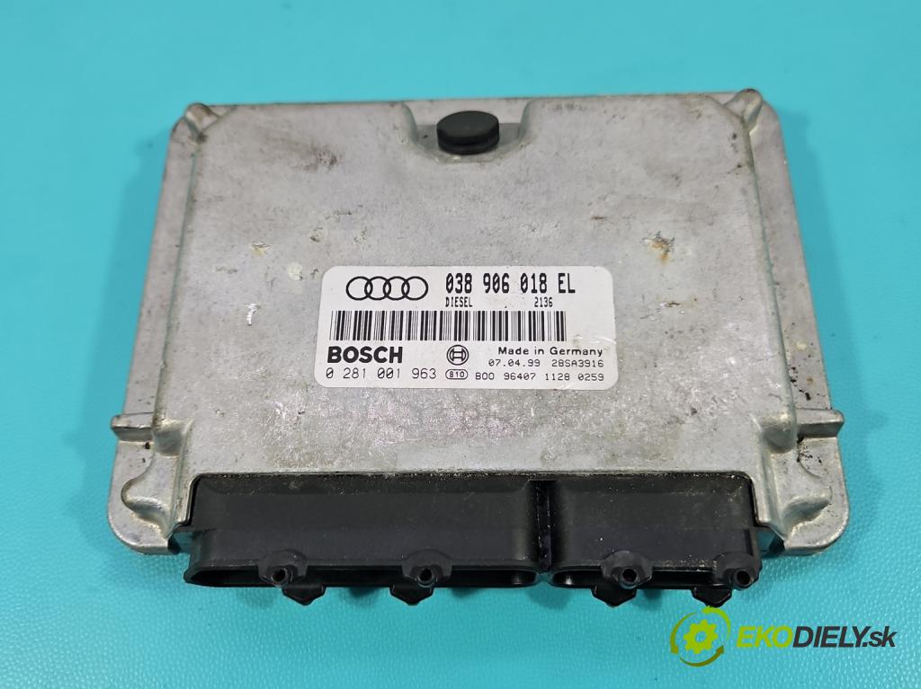 Audi A4 B5 1994-2001 1.9 tdi 90 HP manual 66 kW 1896 cm3 5- riadiaca jednotka motora 038906018EL