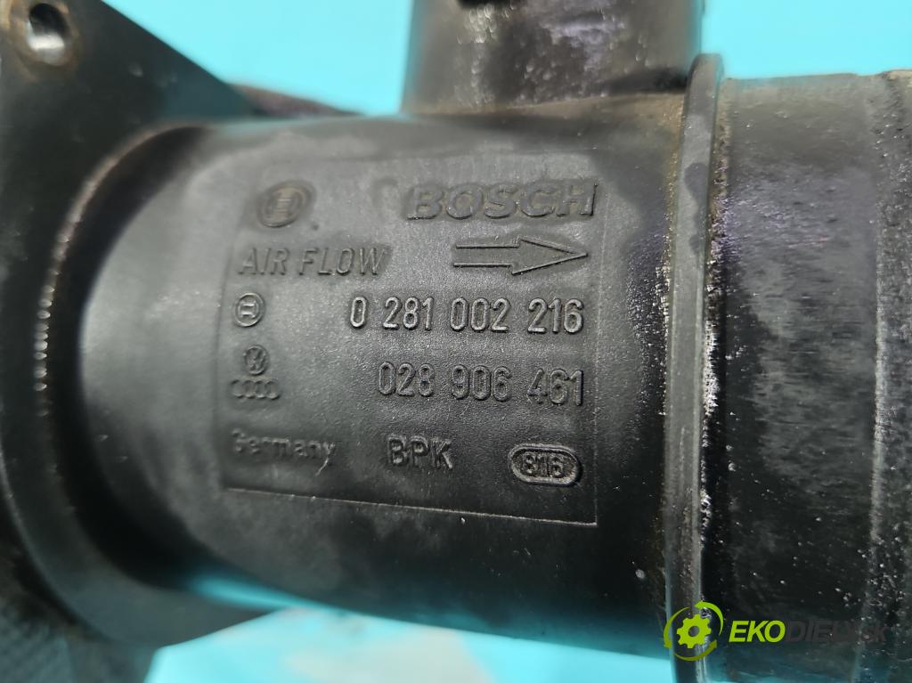 Audi A4 B5 1994-2001 1.9 tdi 90 HP manual 66 kW 1896 cm3 5- průtokoměr: 0281002216 (Váha vzduchu)