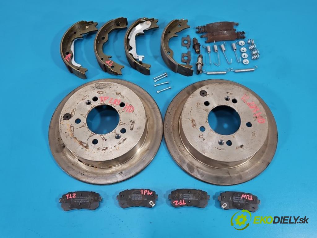 Kia Sportage III 2010-2015 2.0 16V 163 HP manual 120 kW 1998 cm3 5- Štíty: brzdové zadné 
